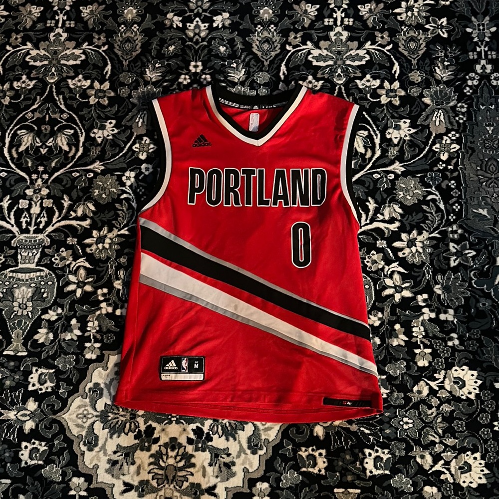 Portland Trailblazer’s #0 Lillard Adidas NBA Jersey